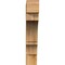 Ekena Millwork Balboa Block Rough Sawn Bracket, Western Red Cedar, 4"W x 22"D x 22"H BKT04X22X22BOA05RWR - alternate 4